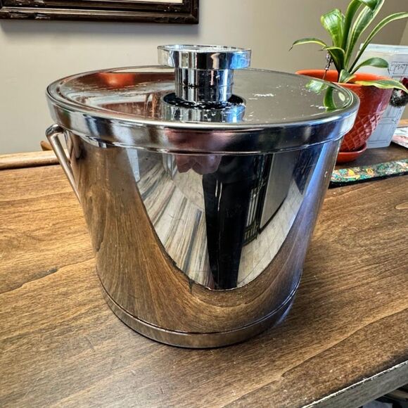 VTG Kromex Midcentury Chrome Ice Bucket - Picture 1 of 13